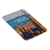 Clermont-Ferrand Photo Vintage Magneet (Rechterzijde)