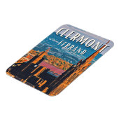 Clermont-Ferrand Photo Vintage Magneet (Linkerzijde)