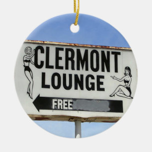 Clermont Lounge, Atlanta, Georgia, pretkerst Keramisch Ornament
