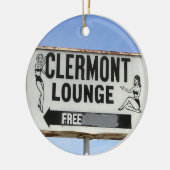 Clermont Lounge, Atlanta, Georgia, pretkerst Keramisch Ornament (Links)