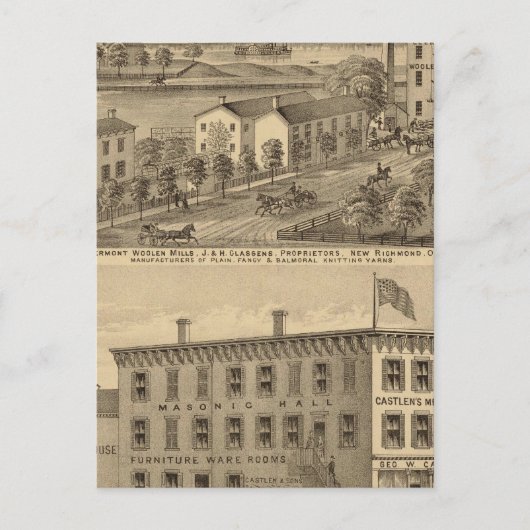 Clermont Woolen Mills Briefkaart (Voorkant)