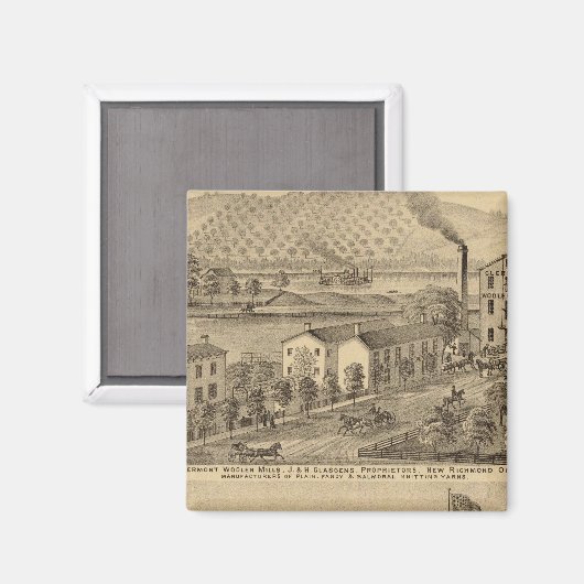 Clermont Woolen Mills Magneet (Voorkant / Achterkant)