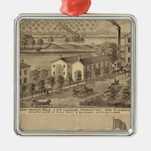 Clermont Woolen Mills Metalen Ornament