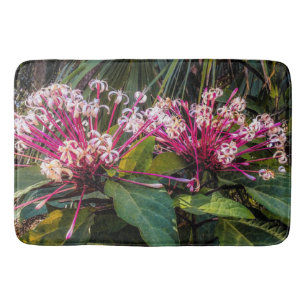 Clerodendrum Starburst Flowers Bath Mat