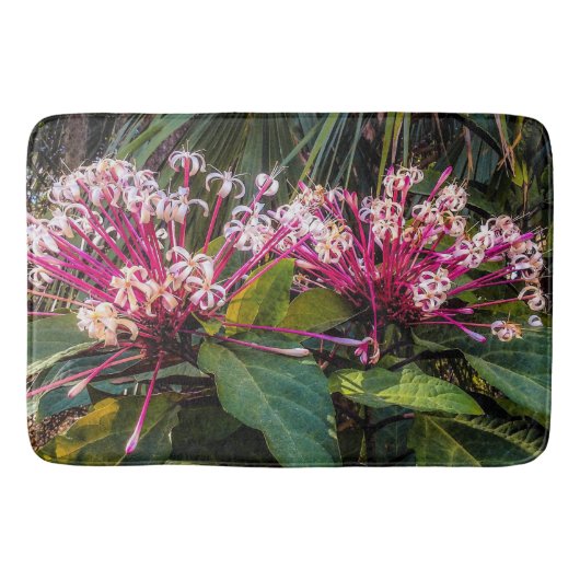 Clerodendrum Starburst Flowers Bath Mat (Voorkant)