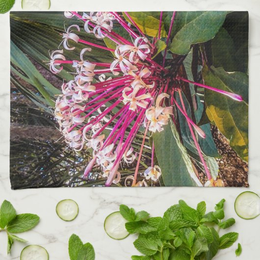 Clerodendrum Starburst Flowers Kitchen Towels Theedoek (Gevouwen)