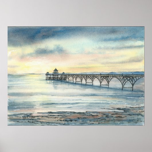 Clevedon Pier Poster (Voorkant)