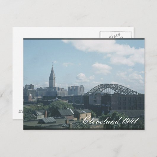 Cleveland 1941 Briefkaart (Voorkant / Achterkant)