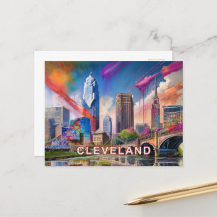 Cleveland Abstracte kunst Briefkaart