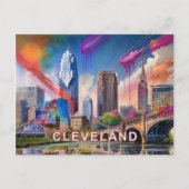Cleveland Abstracte kunst Briefkaart (Voorkant)