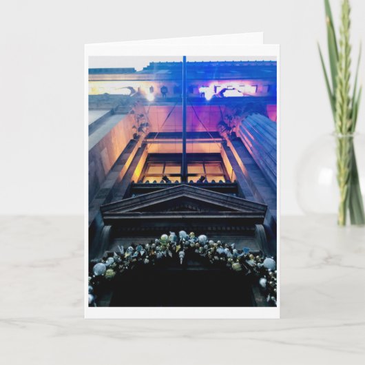 Cleveland Architecture at Christmas Greeting Card Feestdagen Kaart (Voorkant)