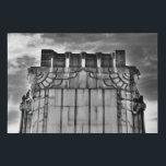 Cleveland Art Deco Bridge Statue Faux Canvas Afdru<br><div class="desc">Cleveland Art Deco Bridge-beeld</div>