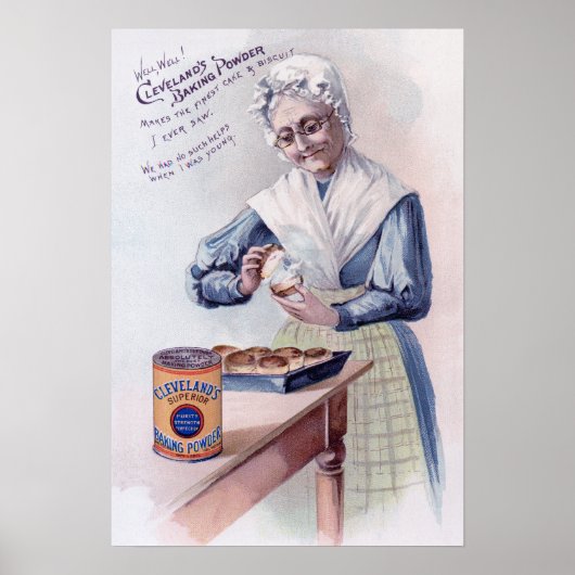 Cleveland Baking Powder AD Poster (Voorkant)