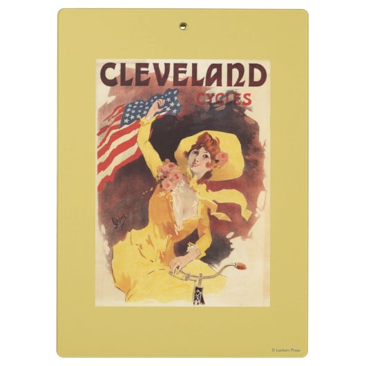 Cleveland Bicycles American Girl in Yellow Klembord (Achterkant)