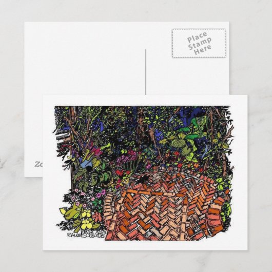 Cleveland Botanische Tuin Kleur Briefkaart (Voorkant / Achterkant)