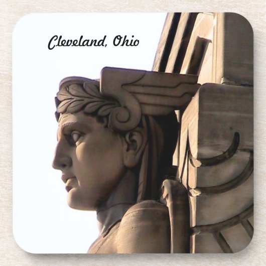Cleveland Bridge Art Deco Cork Onderzetter (Voorkant)