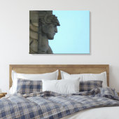 Cleveland Bridge Art foto Uitgerekte canvas Print (Insitu (Slaapkamer))