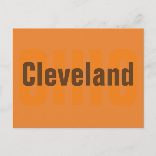 Cleveland, Briefkaart Ohio (Voorkant)