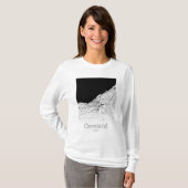 Cleveland City Map T-shirt (Voorkant volledig)