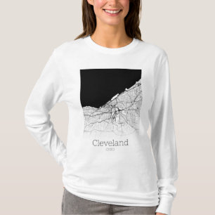 Cleveland City Map T-shirt
