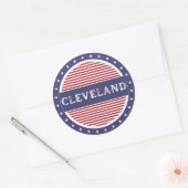 Cleveland City Pride Emblem – American Identity Ronde Sticker (Envelop)