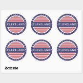 Cleveland City Pride Emblem – American Identity Ronde Sticker (Vel)