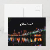 Cleveland City River Bank Briefkaart (Voorkant / Achterkant)