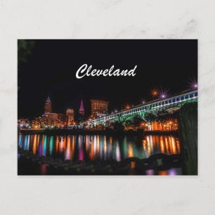 Cleveland City River Bank Briefkaart
