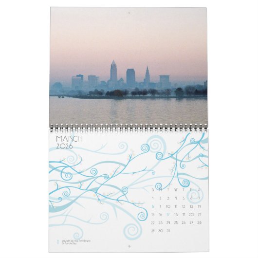 Cleveland City Uitzichten Calendar Kalender (Mar 2026)