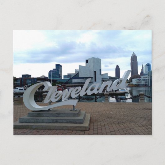 Cleveland Cript Sign, North Coast Habor Briefkaart (Voorkant)