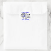 Cleveland Dog Pound Ronde Sticker (Tas)