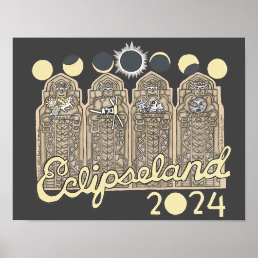Cleveland Eclipseland-Poster Poster (Voorkant)