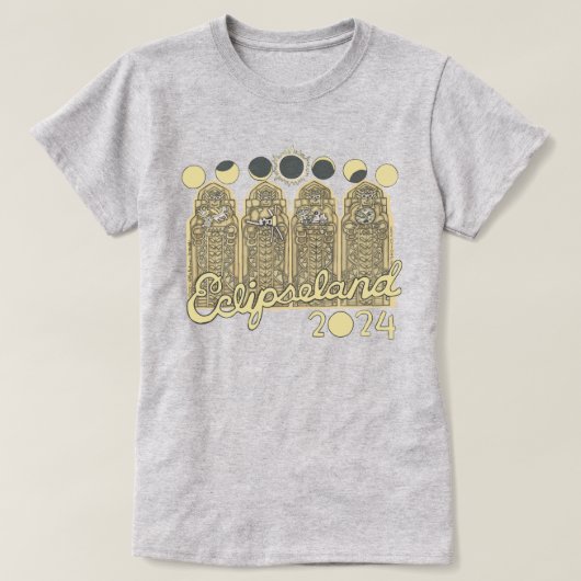Cleveland Eclipseland T-shirt voor dames (lichtsta (Design voorkant)