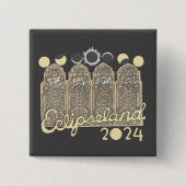 Cleveland Eclipseland Vierkante Button 5,1 Cm (Voorkant)