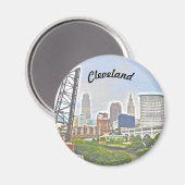 Cleveland Essence (River Bank View) magneet (Voorkant / Achterkant)
