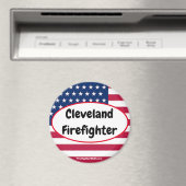 Cleveland Firefighter patriottische magneet (Insitu (Vaatwasser))