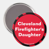 Cleveland Firefighter's Daughter magnet (Voorkant / Achterkant)