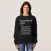 Cleveland Girl Ga Georgia Funny City Home Roots Trui (Voorkant volledig)