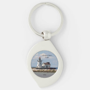 Cleveland Harbor hoofdtoegang licht Sleutelhanger