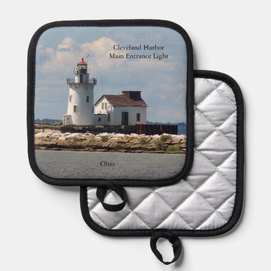 Cleveland Harbour Main Entrance Lichte pot houder (Voorkant / Achterkant)