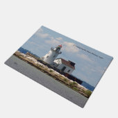 Cleveland Harbour Main Entrance Light Deuren Deurmat (Schuin)