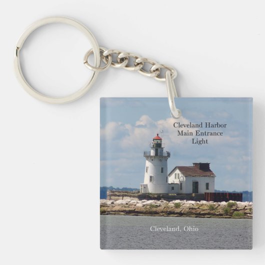 Cleveland Harbour Main Entrance Light key chain Sleutelhanger (Voorkant)