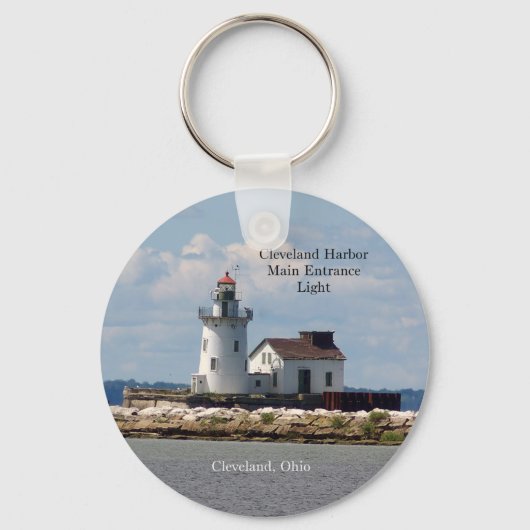 Cleveland Harbour Main Entrance Light key chain Sleutelhanger (Voorkant)