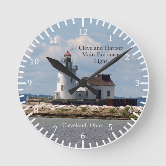 Cleveland Harbour Main Entrance Light klok (Voorkant)