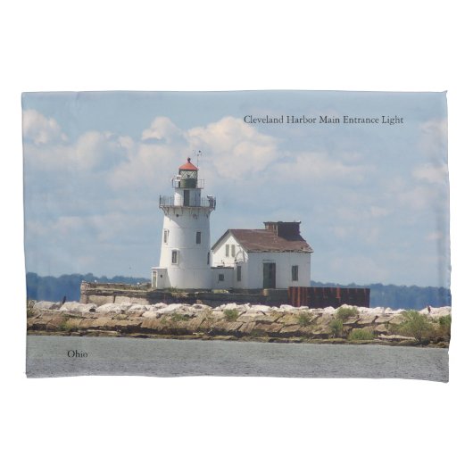 Cleveland Harbour Main Entrance Light Kussensloop (Voorkant)