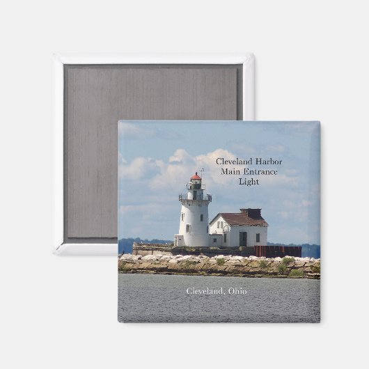 Cleveland Harbour Main Entrance Light magnet (Voorkant / Achterkant)