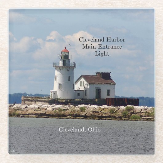 Cleveland Harbour Main Entrance Light onderzetter (Voorkant)