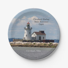 Cleveland Harbour Main Entrance Light paper bord