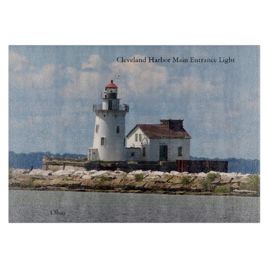 Cleveland Harbour Main Entrance Light snijboard Snijplank (Voorkant)