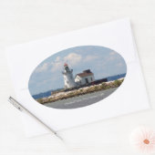 Cleveland Harbour Main Entrance Light sticker (Envelop)